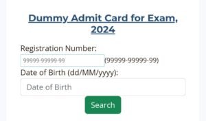 Bihar Board 10th Dummy Admit Card 2024
