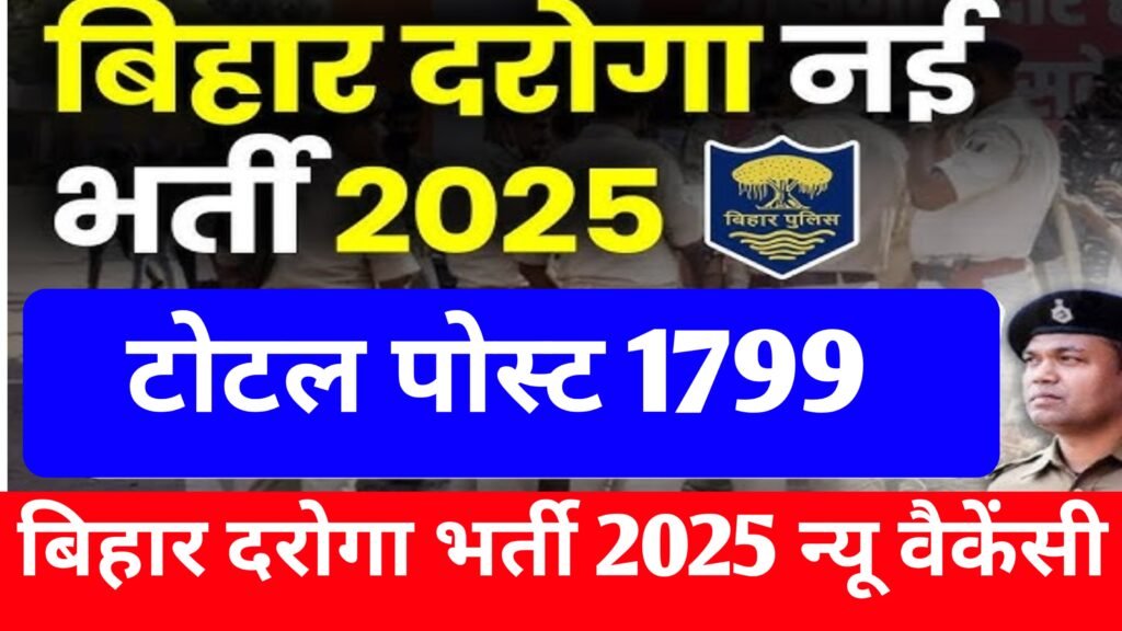 Bihar Police Daroga New Vecancy 2025 Online Post Date बिहार दरोगा SI भर्ती न्यू वैकेंसी जारी हुआ